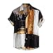 T-Shirt Männer Freizeithemd Kurzarmhemd Ärmellose Kragen Kurze Fashion-Hemd Druckknopf-Bluse für Herren Turn-down Herren Hemden Jeans Herren