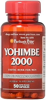 Puritans Pride Yohimbe 2000 Mg, 50 Count