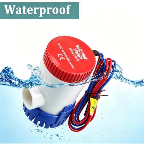 Seamaka 1-1/8 Inch Bilge Pump Hose Dia Plumbing Kit,Bilge Pump Installation Kit-12V 1100GPH Bilge Pumps,6 FT Premium Quality Kink-Free Flexible PVC Hose,1-1/8 Inch ABS Thru-Hull Fitting,2 Hose Clamps by Seamaka - Used condition - Image 4
