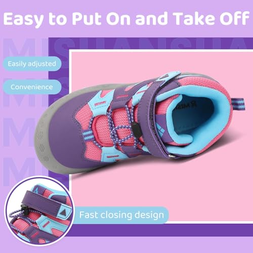 Mishansha Dziewczęce Buty trekkingowe Lekkie Oddychające Buty trekkingowe dla dzieci Outdoor Multisport Buty Rozmiar 24-38 EU, Wielokolorowy, 32 EU