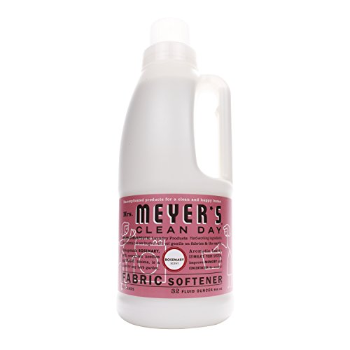 MRS. MEYER'S CLEAN DAY Liquid Fabric Softener, Infused with Essential Oils, Paraben Free, Rosemary, 32 oz (32 Loads)