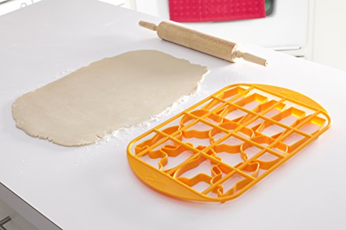 Mrs. Fields Halloween Cookie Cutter Grid With Pumpkin, Coffin, And Ghost Pattern #TOP1