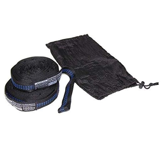iSKYS Atlas Slap Straps Suspension System -Designed for ENO Eagle Nest Outfitters Hammocks Also Works for Most of The Hammocks on The Market (2 Straps with Pouch)