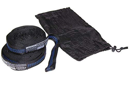 iSKYS Atlas Slap Straps Suspension System -Designed for ENO Eagle Nest Outfitters Hammocks Also Works for Most of The Hammocks on The Market (2 Straps with Pouch)