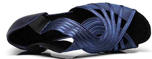 Chaussures de danse souples à bout ouvert bleu en taille 39 EU - 2