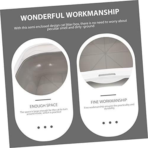 GANAZONO 3 Partidas Caixa Areia Para Gatos Alto Jaqueta Caixinha Areia Para Gatinhos Não Tampa Frigi