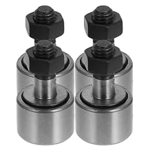 4pcs Cam Follower Needle Roller Bearing Bolt-Type Heavy Duty Camshaft Bearing Tool with Male Thread for Machine Tool Guide Rail and 3D Printer Track Runner