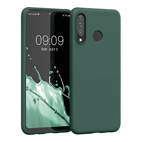 kwmobile Handyhülle für Huawei P30 Lite Hülle - TPU Hülle - Kabelloses Laden - Schutzhülle Cover in Tannengrün