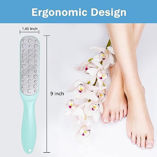 SHFTI Double-Sided Foot File,Foot Rasp File Hard Skin Remover Foot Scrubber Foot File Callus Remover Foot Care Pedicure Tool for Wet and Dry Cracked Feet (GREEN) 4