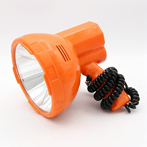 MOBUKJUU 12V50W Portable LED Handheld Spotlight for Car's Cigarette Lighter & External 12V Battery Outdoor Searchlight