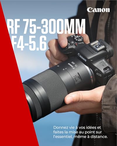 Objectif zoom Hybride Canon RF 75 300mm F4 5.6 pour Monture Canon R / RF Hybride - vue 2