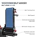 Bucktool 700W Belt Sanders for Metal with Direct-Drive Motor, Bench Sander for Metalworking, Adjustable Roating 100x914mm Belt Grinder and 200mm Disc Sander for Workshop