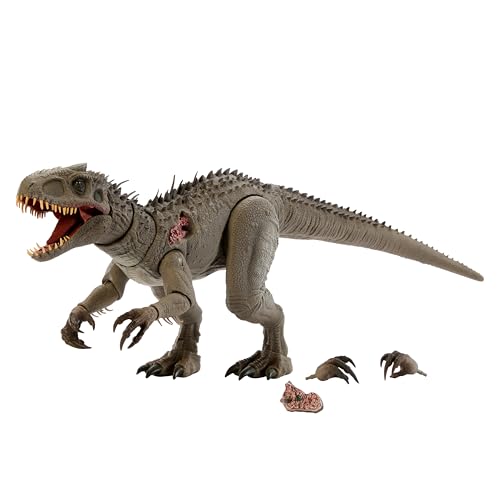 マテル ジュラシックワールド(JURASSIC WORLD) ハモンド・コレクション インドミナス・レックス 可動フィギュア 全長:約73cm 交換パーツ付き コレクター向け 8歳から ブラウン JKG98