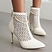 Imagen de Genérico Botines Mujer Blancos De Malla Y Charol