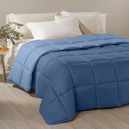 Caleffi 58029 Microfibra Modern Trapunta per Piazza e Mezza Letto, Avio (8175)
