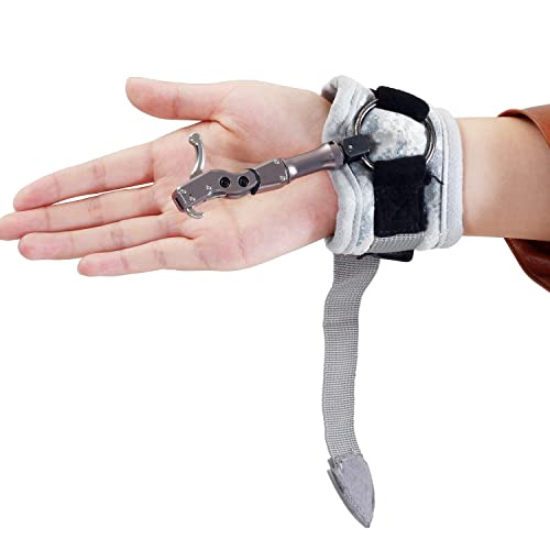 Fenjaner Archery Bow Release For Compound Bow Adjustable Wrist Strap Archery Release Aid Quick Release For Hunting Shooting (Silver) #TOP4
