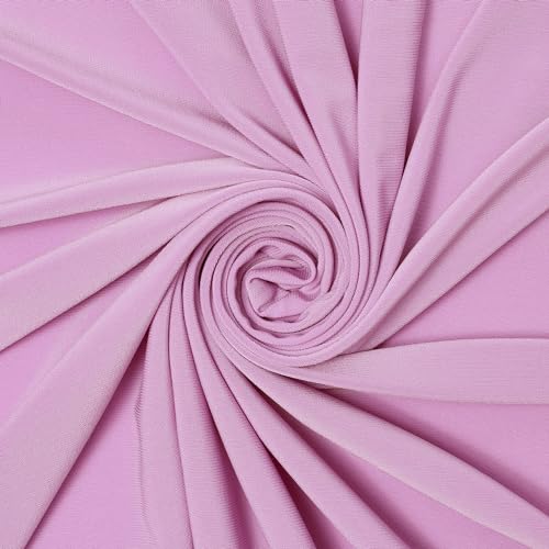 ITY Fabric Polyester Knit Jersey 2 Way Spandex Stretch 58" Wide by The Yard (5 Yard, Lavender)