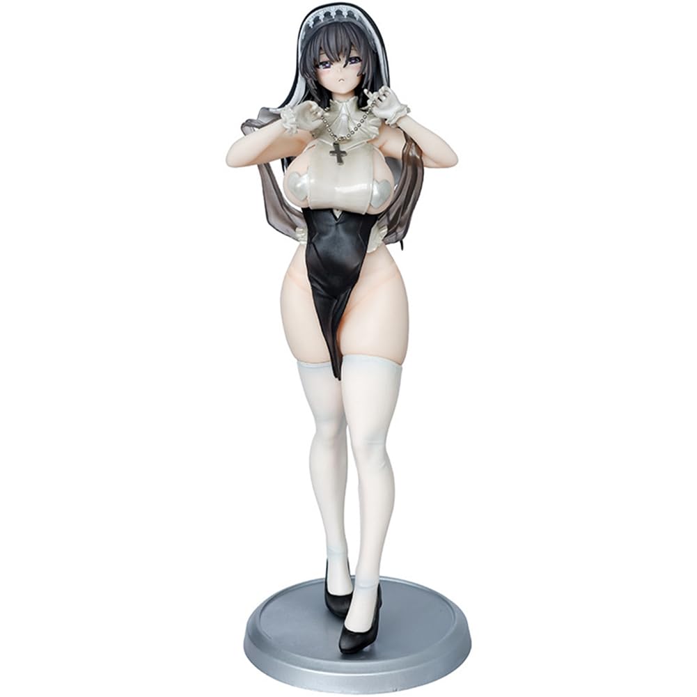 Figurine Anime Nun Sister Elf – 25 Cm, PVC, Statue De Collection Manga, Décoration De Bureau