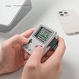 elago W5 Stand Compatible with Apple Watch Ultra3/Ultra2/Ultra,11/10/9/8/7/6/5/4/3/2/1,SE3/SE2/SE (49mm,46mm,45mm,44mm,42mm) - Classic Game Console Design, Compatible with Nightstand Mode (Light Grey) - Image 4