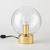 Urban Shop Bulb Orb Lamp, Gold