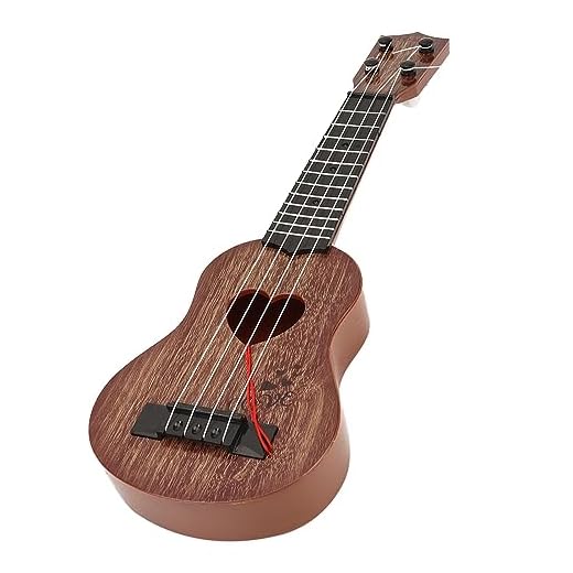 AOWINHIT Mini Plástico Ukelele Juguete para Niños Guitarra Instrumento Clásico de Ukelele 4 Cuerdas Preescolares Educación Temprana, Ukelele Plástico Mini Guitarra Juguete para Niños