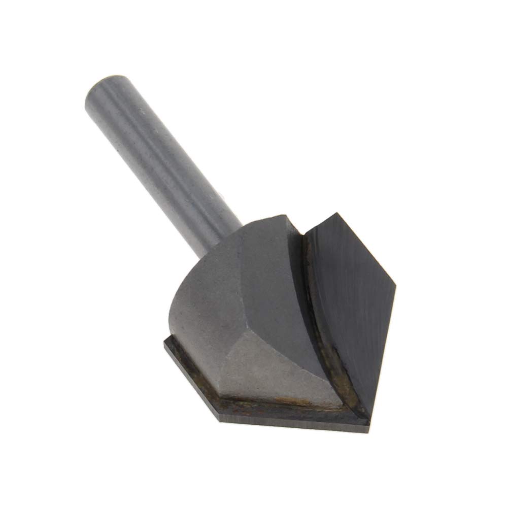 いのまさ Utoolmart V-Groove Router Bit, 90 Degree 1 Inch Cutting