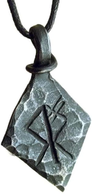 NauticalMart Iron Wolf Rune Pendant Viking Pendant Fantasy Gift Medieval Celtic Jewelry