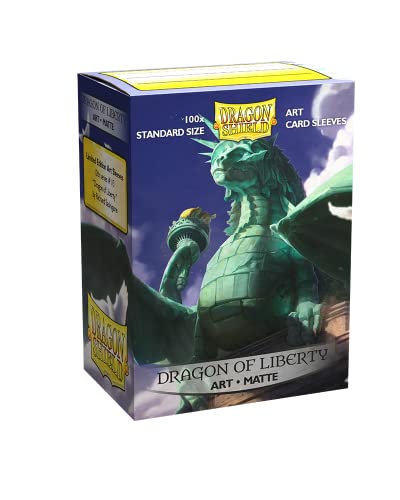 Dragon Shield Sleeves â€“ Limited Edition: Dragon of Liberty 100CT â€“ MGT Card Sleeves are Smooth & Tough â€“ Compatible with Pokemon , Yugioh, & Magic The Gathering Cards