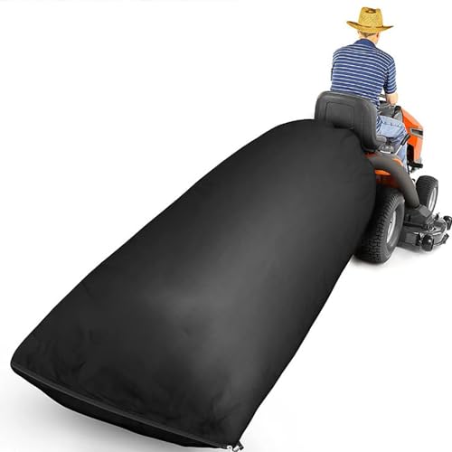 UCARE Lawn Tractor Leaf Bag Garden Lawn Mower Leaves Waste Trash Collection Bags Cleaning Tool Grass Catcher Leaf Bag for Lawn Tractors Black