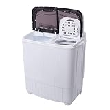 US-Spec XPB35-ZK35 Washing Machine — 14.3 lbs Capacity, 110V (360W), Twin-Tub, Plastic Construction, Gray Lid, Semi-Automatic