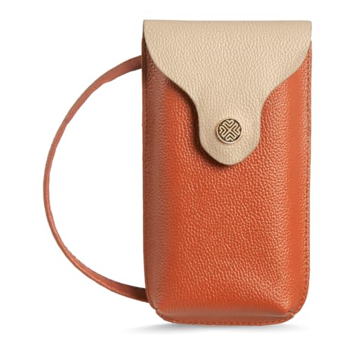 Image of SACCI MUCCI Cellosucci Phone Bag | Vegan Leather Mobile Crossbody Bag for Women | Adjustable Strap Compact Premium Design