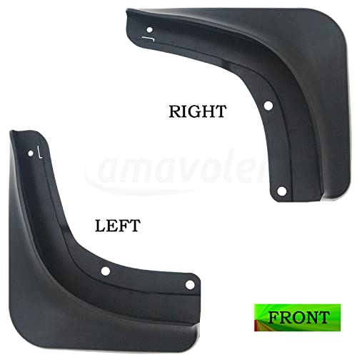Image of Mud Guards Flaps Splash Set of 4 Fit for Tesla Model Y, No Drilling Required,Includes Mounting Screw Parts.