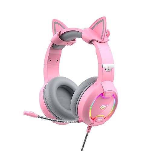 havit Gamenote H2233d Casque de Jeu RGB Rose