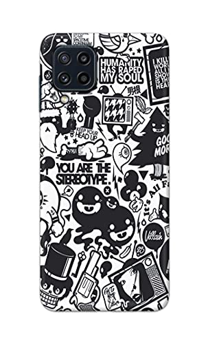 Image of Printed Hard Back Cover Case for Samsung Galaxy M32 4G | Samsung Galaxy M32 Prime Edition Back Cover (Mixed Cartoon) -702