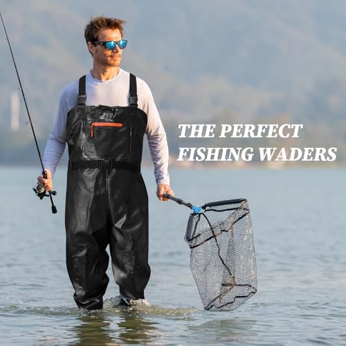 Eiito Wathose Herren & Damen,Wathose Herren Wasserdicht, Watthosen Herren Wasserdicht Mit Stiefel, Robuste Wasserdicht Mit Stiefel Für Wathose, Ideale Wathose Für Teich & Outdoor ﻿
