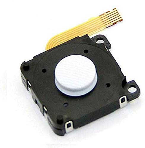 2X Analog Stick Button 3D Thumb Joystick Module Replacement Compatible with Sony PSP Go White