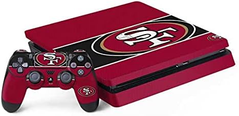 Skinit Decal Gaming Skin Compatible with PS4 Slim Bundle - Officially Licensed NFL San Francisco 49ers Large Logo Design