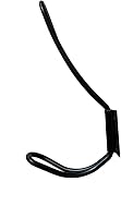 Vista 3 de Ganchos de alambre negros para abrigos, paquete de 5 ganchos rústicos de pared resistentes de doble punta, gancho de entrada para colgar ropa