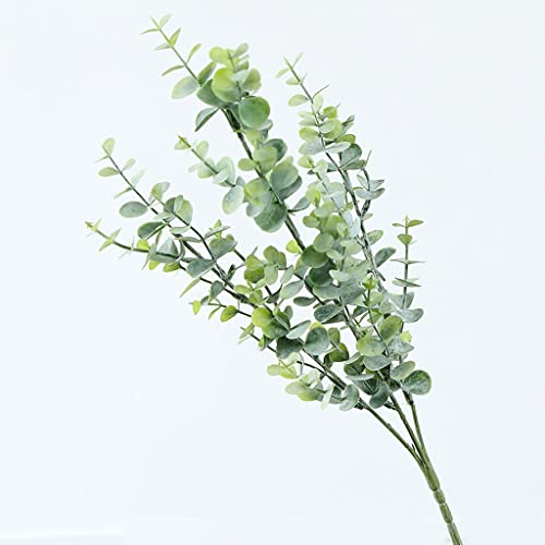 6hftuiiii Hojas de plantas artificiales, follaje sintético verde, decoración de jardín al aire libre, hojas falsas para decoración del hogar (color: B Tamaño: 10 piezas) (A 10 unidades)