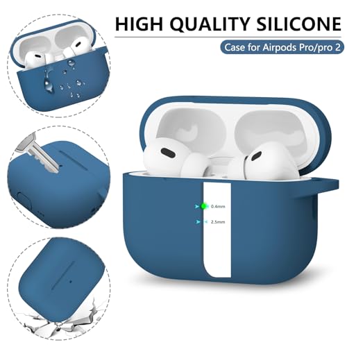 Image of Ljusmicker for AirPods Pro Case Cover with Cleaner Kit,Cobalt Blue