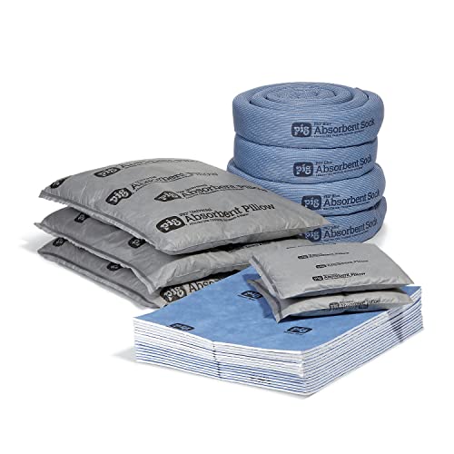 Image of PIG Water Absorbing Kit - Absorbs Up to 16 Gallons per kit - Blue and Gray - PM50501