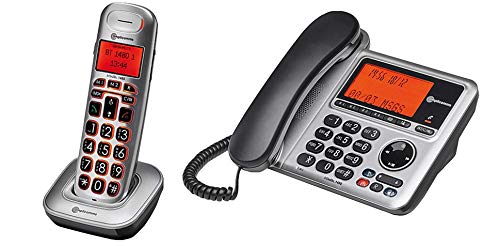 Telefono Cordless Amplicomms Big1502 DUO – Suoneria 90dB, Volume 35dB, Call Blocker, Tasti Grandi