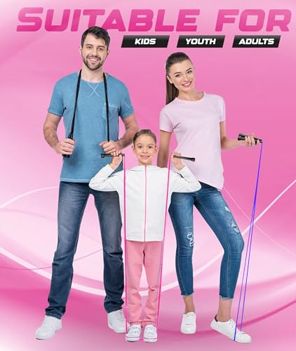 Skipping rope Jump Rope adult for Home Exercise & Body Fitness men, women and kids speed jumping rope with non-slip handle Adjustable skipping rope for Fitness & MMA - Image 3