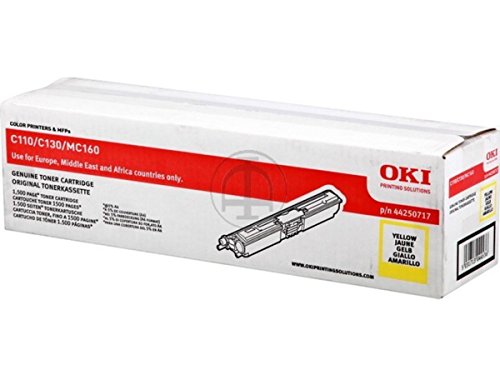 Cartouche toner yellow OKI C 130 N 44250717 pour recharge laser jaune