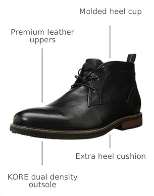 Nunn Bush Ozark Plain Toe Chukka Boot with KORE Walking Comfort Technology
