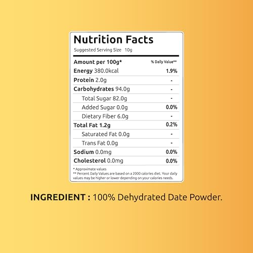 Image of Farmley Date /Khajur Powder 200g | No added sugar| Perfect Sweetness| No Preservatives (Pack of 1)