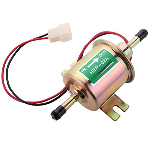 Electric Fuel Pump 12V Electric Transfer Universal Low Pressure Gas Diesel Fuel Pump 2.5-4Psi Hep-02A #TOP1
