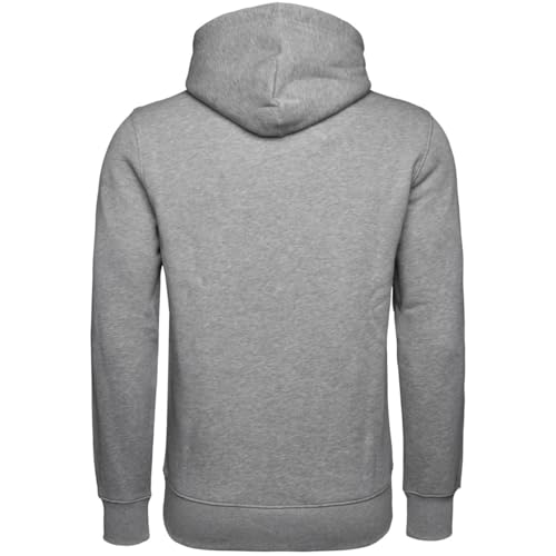 Gant Herren Reg Shield Hoodie Kapuzenpullover, Grey Melange, M EU – Ansicht 4