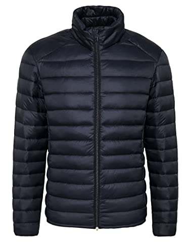 Veste de couette homme Biker en duvet d'oie Noir XXL Evoga