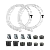 Yofidra Sink Soap Dispenser Extension Kit: Under Sink Dish Soap Dispenser with 47" Tube for Countertop Kitchen Sink Accessories, Sink Hose with Check Valve for Prevent Backflow 2PCS